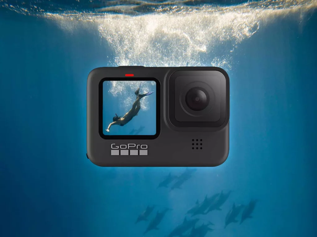 GoPro HERO9 Black capturing underwater footage, best camcorder, GoPro HERO9