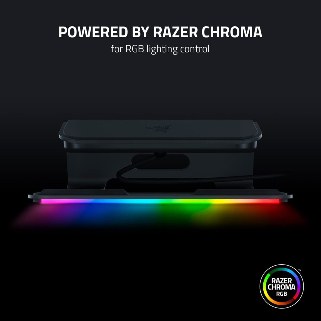Razer Laptop Stand Chroma V2 with customizable RGB lighting, Razer Laptop Stand Chroma V2