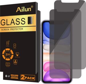 Ailun privacy screen protectors for iPhone 11 Pro Max, best privacy screen protector